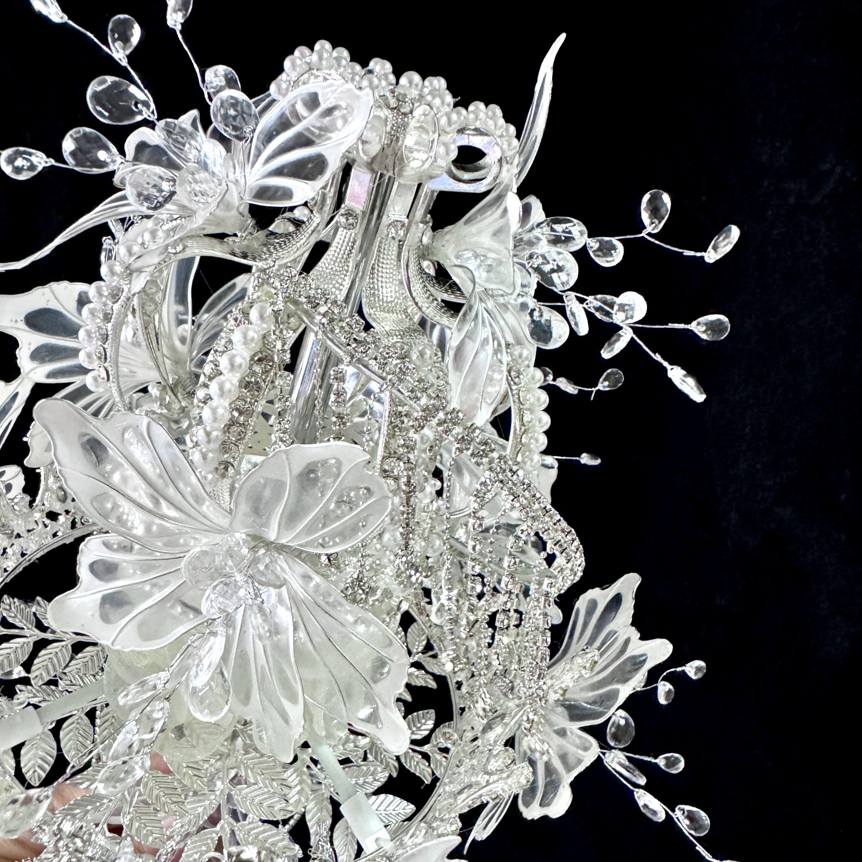 佳期重工定制高端水晶权杖手捧花新娘结婚diy材料包手工新婚礼物,淘宝优惠券,粉丝福利购,淘宝优惠卷