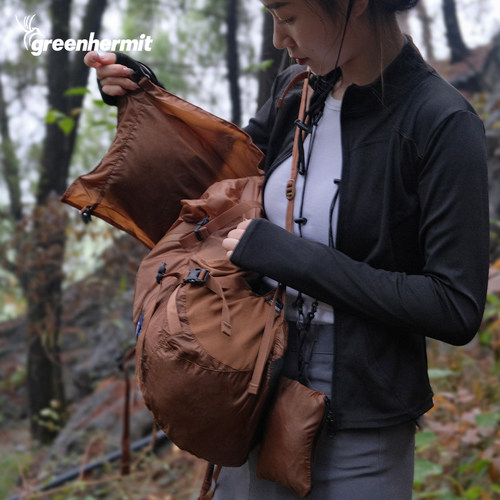 峰鸟greenhemit轻量防水背包户外旅游通勤徒步旅行空气背负双肩包 - 图2