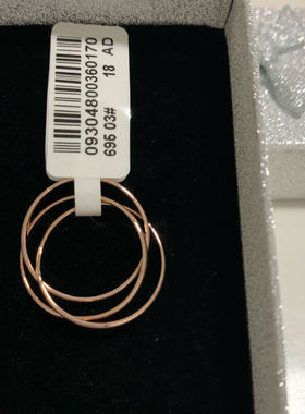 18号玫瑰金色戒指指围首饰女士