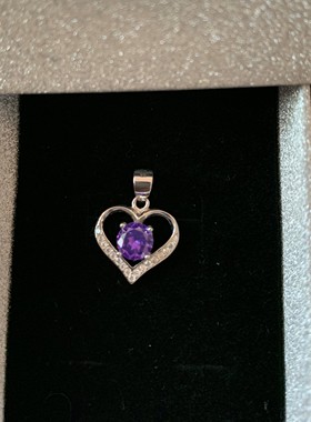 颈链银饰百搭白色双层水滴小吊坠