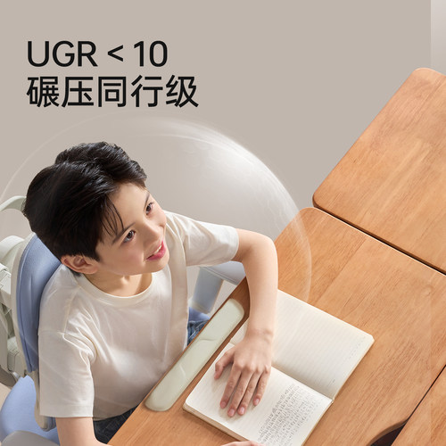 护童儿童学习桌桌小学生实木书写字桌升降家用桌椅套装可升降桌子 - 图3