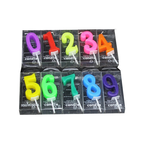 数字蜡烛0到9糖果色生日百天周岁庆生派对布置生日蛋糕蜡烛装饰 - 图3