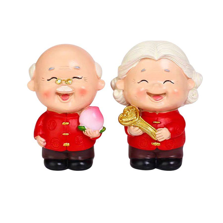 树脂寿桃老爷爷如意老奶奶蛋糕装饰寿公寿婆老人祝寿烘焙摆件插件,淘宝优惠券,粉丝福利购,淘宝优惠卷