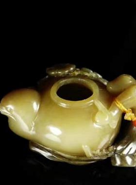 山料喜上眉梢摆件新疆和田玉