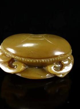 天然山流水料把件新疆和田玉