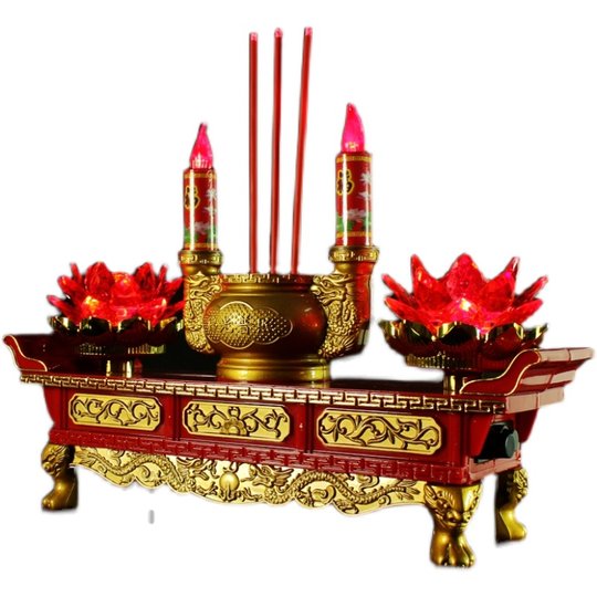 LED lotus lamp for lamp plug-in candle incense burner complete set