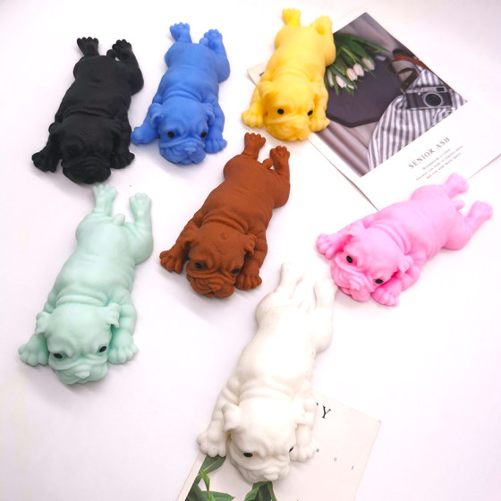 Internet celebrity Papa Dog pinch music decompression vent toy vent dumpling soft rubber Shar-Pei dog decompression Douyin little milk dog