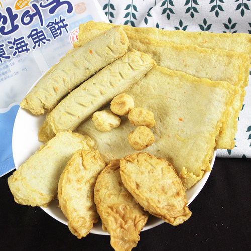 小伙子东海鱼饼400g韩式辣炒年糕鱼饼鱼糕鱼丸鱼饼串甜不辣关东煮 - 图1
