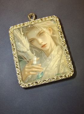 灵缘民俗文创 金龙银龙吊坠 唐卡 开米开米