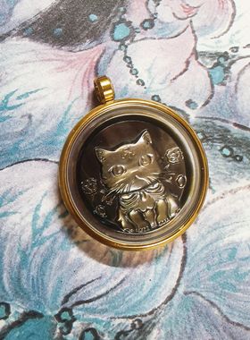 九尾狐文创 老师手作招财猫吊坠 富贵显化