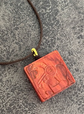 纯手工雕刻印度小叶紫檀项链