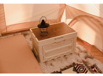 Mountainhiker Mountain Guest outdoor extravaganza Camping Fold containing basket white finishing box with wood lid