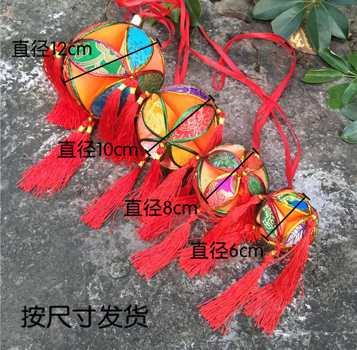 绣球广西特产壮族特色100%纯手工民族工艺礼品高品质刺绣舞蹈道具 - 图3