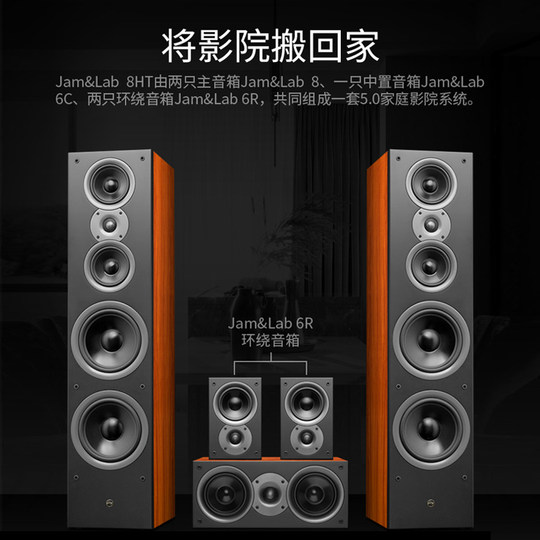 Swan/惠威Jam&Lab8家庭影院5.0音响套装客厅音箱HiFi落地音响