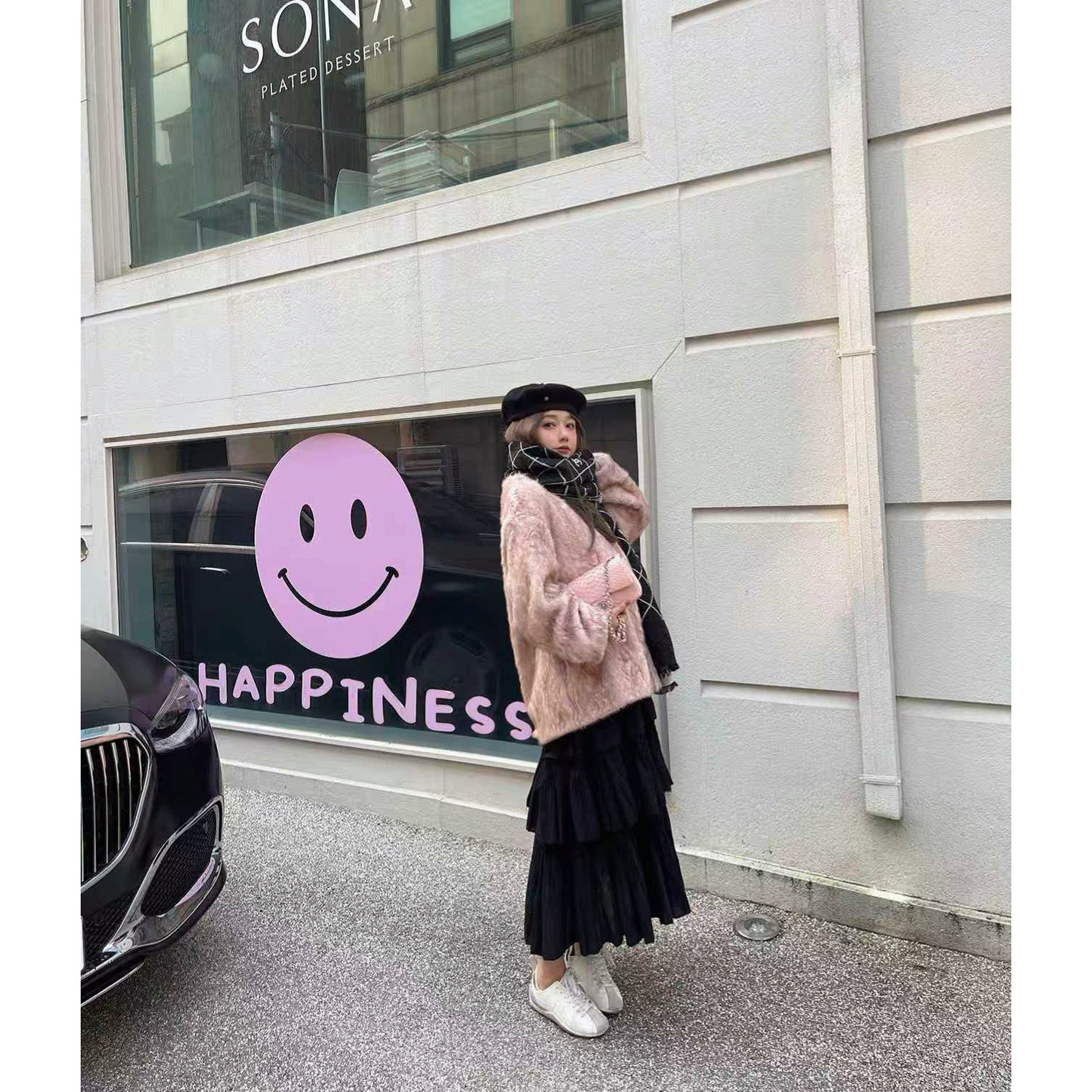 LANGBOOM  娇嫩兔兔 软糯手感超真的獭兔毛环保皮草外套,淘宝优惠券,粉丝福利购,淘宝优惠卷