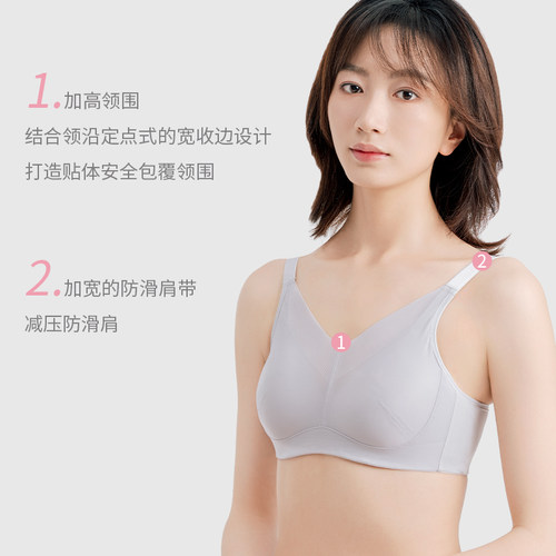 雪伦乳腺术后义乳专用文胸假乳房硅胶假胸光面胸罩舒适内衣2105 - 图1