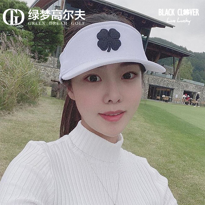 BLACK CLOVER高尔夫球帽空顶男女士运动时尚百搭无顶帽遮阳帽golf