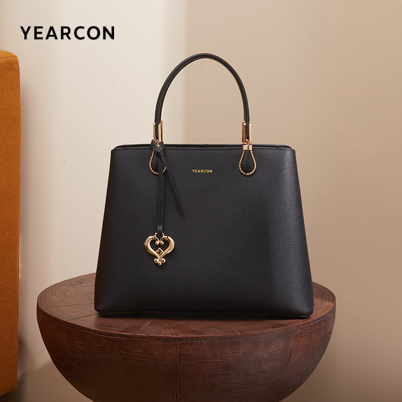 意尔康牛皮手提包2025新款女士手拎包大容量中年妈妈包通勤斜挎包,淘宝优惠券,粉丝福利购,淘宝优惠卷