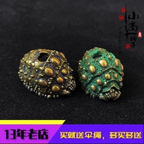 Hand engraving artwork Wang bug EDC umbrella rope hanging tail rope knife pendant necklace pendant zipper head hand electric key pendant