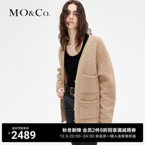 (alpaca wool x cotton wool) MOCO2023 Winter new product in long style wool weaselcoat MBC4CART02