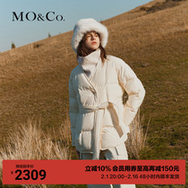 (90% duck suede) MOCO2023 Winter New products New Chinese wool shawl shoulder belt down jacket MBC4EIN011