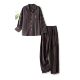 Striped dog ຝ້າຍບໍລິສຸດ brushed velvet pajamas ຄູ່