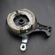Tangze Electric Vehicle 110 Black King Kong Rear Drum Brake Assembly CG125 Brake Block Aluminum Brake Drum Cover Rear Hub Brake