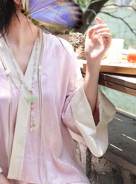 「玉蝴蝶·风」精美玉石蝴蝶项链