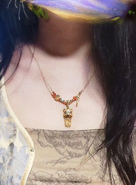 招财醒狮喜庆吉祥国风项链