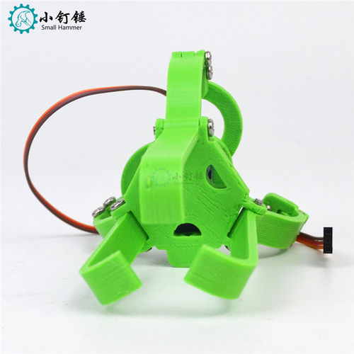 3D打印 三指爪带舵机 机械爪 机械手 3D打印技术制作 创意DIY - 图1