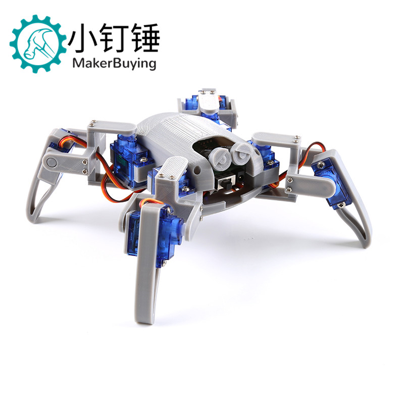 For Arduino开源套件四足机器人DIY制作蜘蛛仿生机械人Robot创客-图1