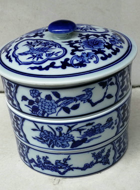 景德镇瓷器零食罐中式风糖果盒