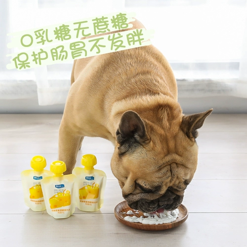 Замороженный сыр Ocean Star Cheese Cat and Dog Snack Pets для увлажнения кальциевых добавок кальция и смешивания зернового йогурта с нулевым лактозовым напитком 60 г