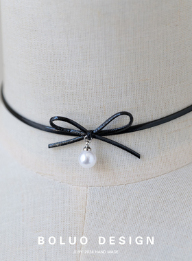 菠萝手作甜酷辣妹蝴蝶结choker