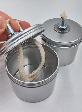 【Double-wick Oil Lamp】Small Refillable For Restaurant Home