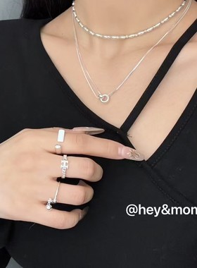 九0223韩国东大门项链HEY-8443605独特冬款气质新款浪漫直邮街舞