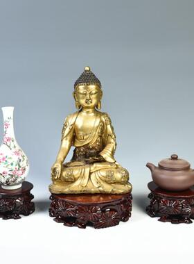 红木工艺品底座圆形实木 花瓶底座观赏石奇石底座水晶洞底座木质