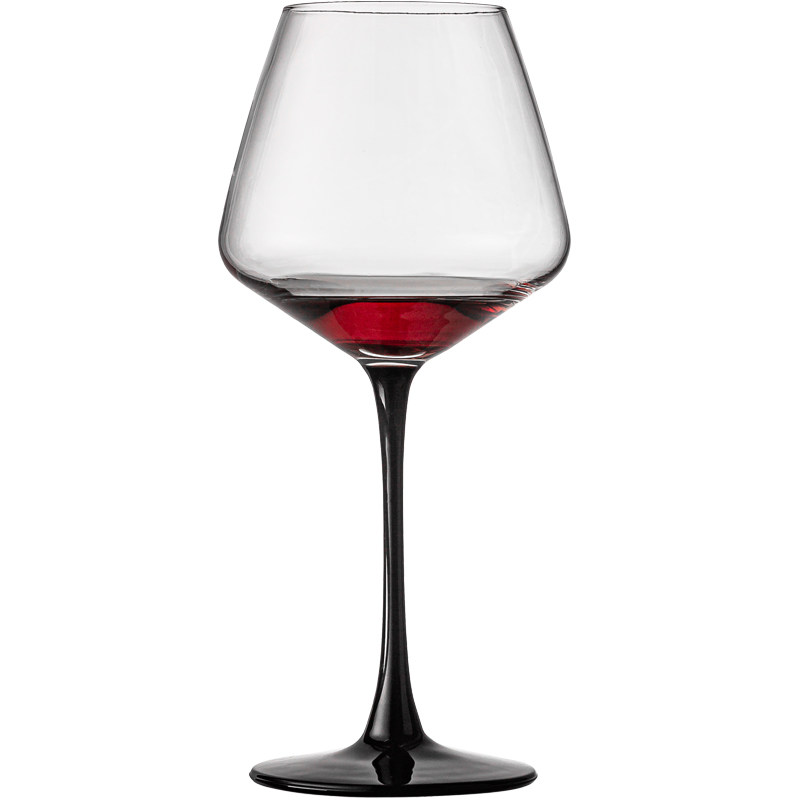 青苹果高颜值勃艮第红酒杯子高档黑领结家用水晶大肚高脚玻璃套装,淘宝优惠券,粉丝福利购,淘宝优惠卷