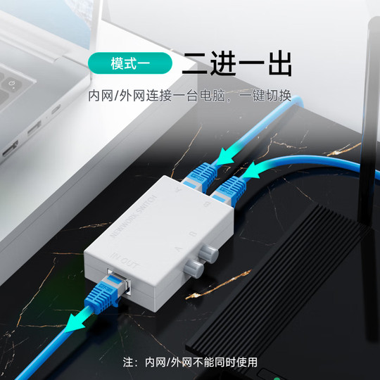 Maxtor VJ internal and external network switch 2 ports