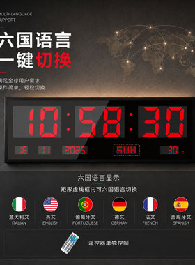 31英寸LED数字万年历超大屏时钟