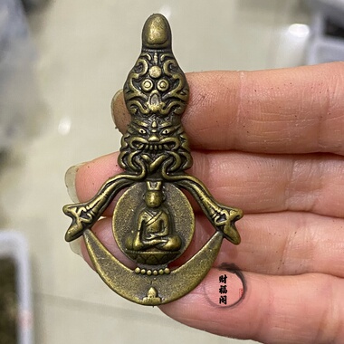 仿古藏式黄铜佛像佛牌金刚杵吊坠挂件古玩文玩藏式民族风挂件