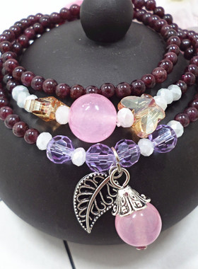 复古石榴石义乌礼品时尚风手串