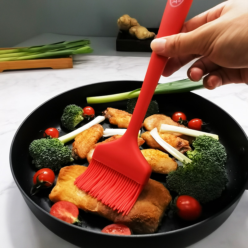 厨房硅胶刷子家用耐高温餐饮商用烧烤刷烘焙刷烙饼刷酱食品级油刷 - 图0