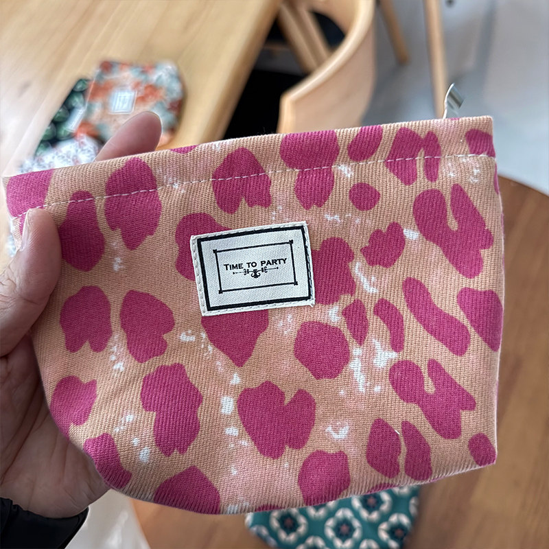 韩国ins碎花化妆袋便携迷你包中包口红气垫姨妈巾收纳包小号拉链,淘宝优惠券,粉丝福利购,淘宝优惠卷