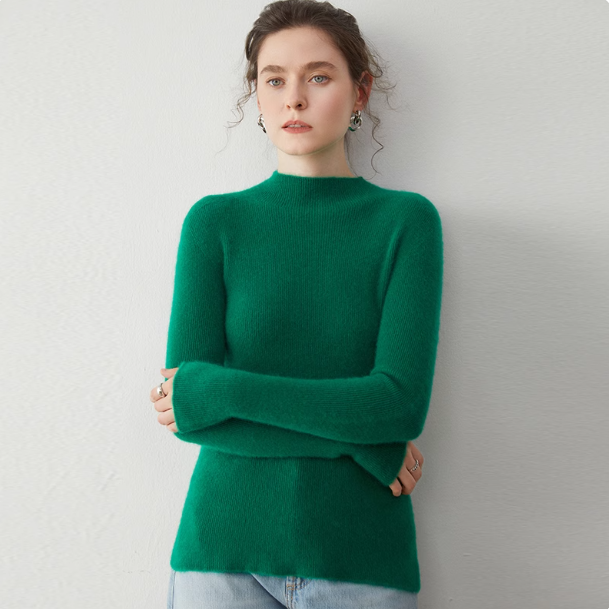 轻柔软糯~baby小山羊绒衫女长袖针织衫半高领无缝毛衣紧身打底衫,淘宝优惠券,粉丝福利购,淘宝优惠卷