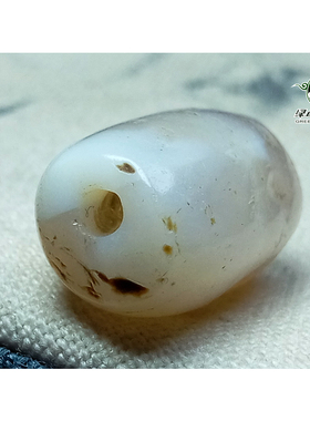 实物拍照wdiy散珠乳白色老玛瑙