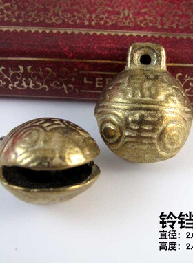 狗狗铃铛宠物猫咪超响虎头铃大中小犬黄铜项圈装饰泰迪狗铜铃铛