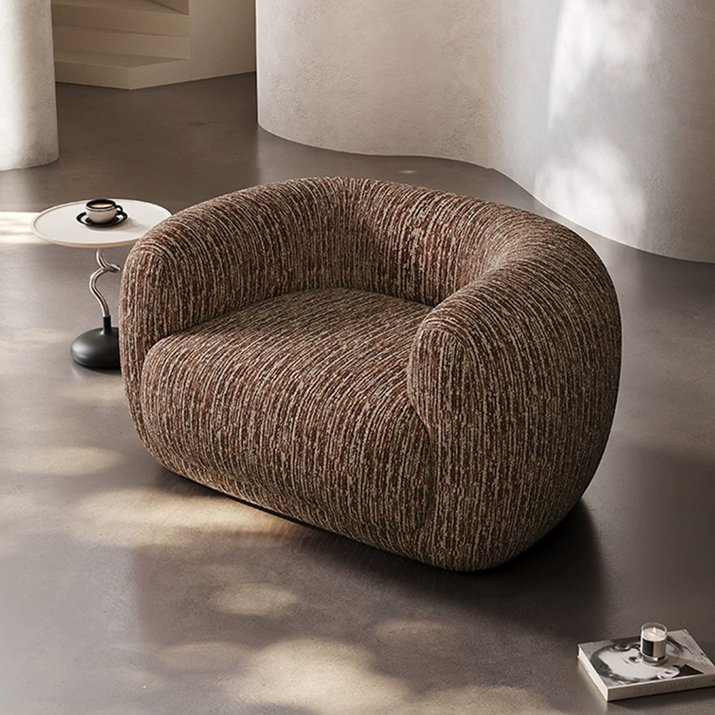 简约轻奢复古设计师单人沙发椅客厅家用休闲椅小户型阳台懒人沙发,淘宝优惠券,粉丝福利购,淘宝优惠卷