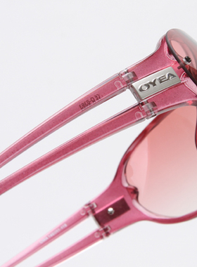 oyea欧野眼镜休闲运动 防紫外线太阳镜经典阳光女孩0393大框红色