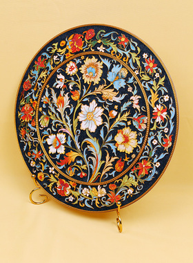 景泰蓝家居摆件诗翼珐琅彩欧式